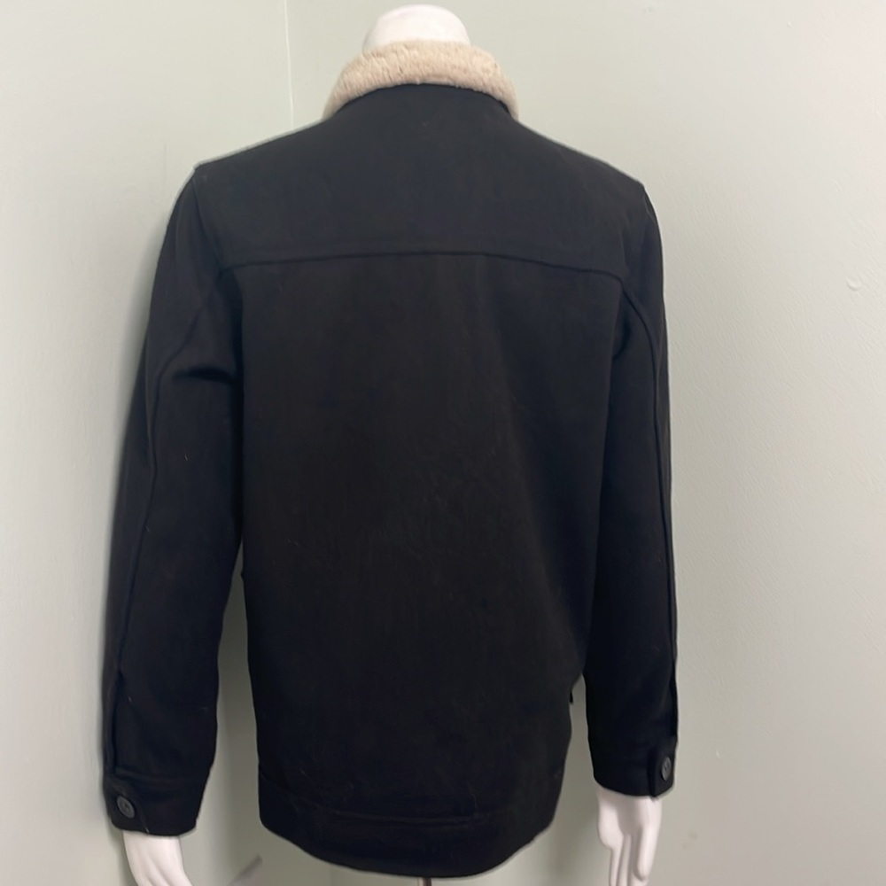 Old Navy Boys Black Wool Zip Up Lined Jacket XL - Picture 5 of 10